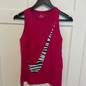 Hot pink Nike workout tank